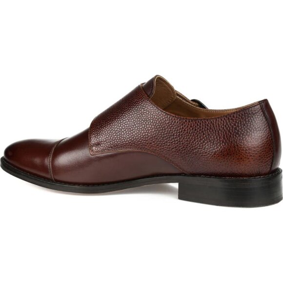 Bashwood Handmade Brown Leather Double Monkstrap Shoes For Men - Picture 2 of 4